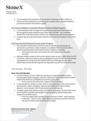 Australian Cattle & Beef - Market Reports Subscription delivering expert insights and exclusive market analysis featuring key trade developments, demand pressures, and supply outlooks for the cattle market. - report example 11