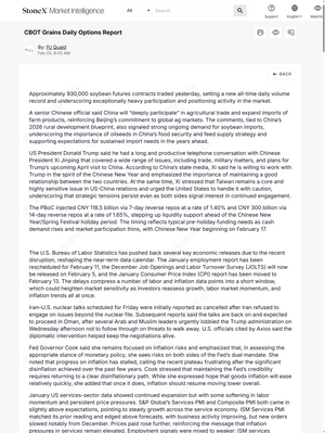 CBOT Agricultural Options Report Subscription featuring daily analysis of soybean futures, market volume records, and international trade dynamics. Market Reports Subscriptions. Expert insights and exclusive market analysis. - report example 1