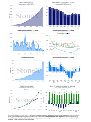 Grains China - Market Reports Subscription featuring detailed China M1 and M2 money supply data with year-over-year percentage change charts, expert market insights, and exclusive analysis for Market Reports Subscriptions. - report example 18