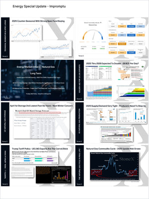 Collage of detailed charts, tables, and data visualizations highlighting natural gas market drivers, export forecasts, storage trends, and policy impacts in Energy Premium - Market Reports Subscription with Market Reports Subscriptions offering expert insights and exclusive market analysis. - report example 9