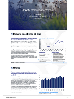 Pecuária Premium - Relatórios de Mercado featuring detailed analysis of cattle market trends in Brazil, including price summaries, slaughter volume forecasts, and expert Market Reports Subscriptions. Expert insights and exclusive market analysis. - report example 18