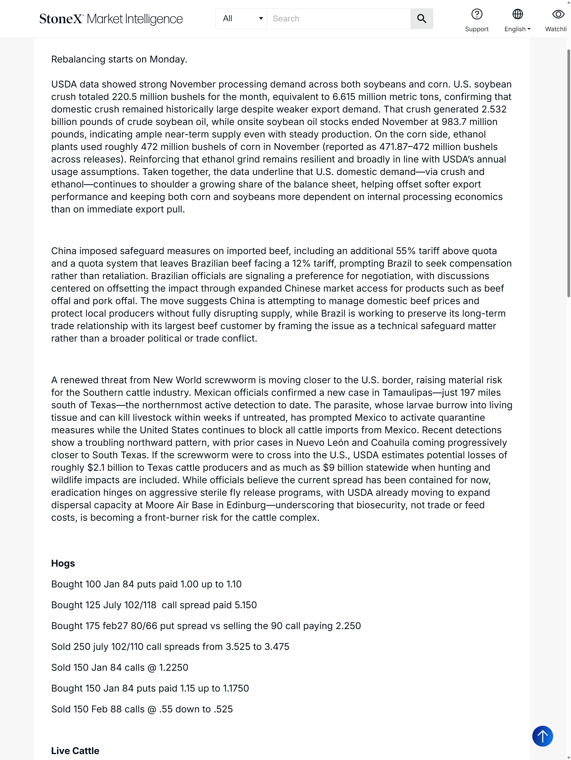 CME Livestock Options Report Subscription cover highlighting livestock market data and expert perspectives. Market Reports Subscriptions. Expert insights and exclusive market analysis.