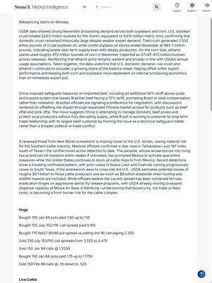 CME Livestock Options Report Subscription cover highlighting livestock market data and expert perspectives. Market Reports Subscriptions. Expert insights and exclusive market analysis. - report example 1