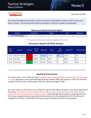 Tactical Strategies Global Macro Reports | Essential - report example 5